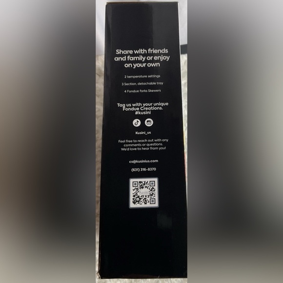 Black Electric Fondue Set - Picture 6 of 6